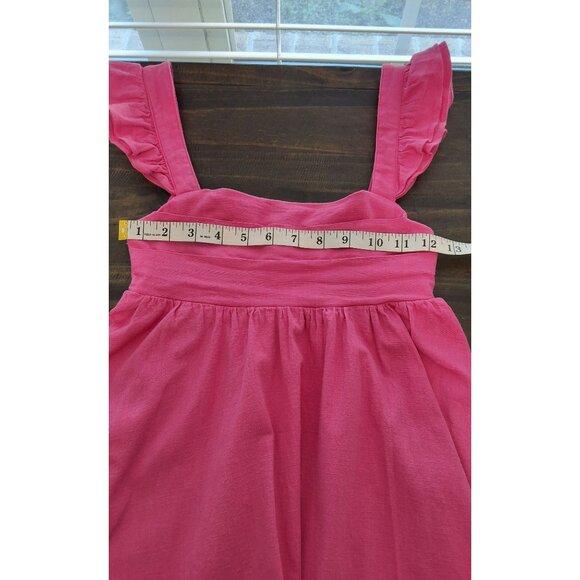 Hello Molly Ready For Brunch Hot Pink Mini Dress XS Babydoll Beachy - Picture 7 of 11